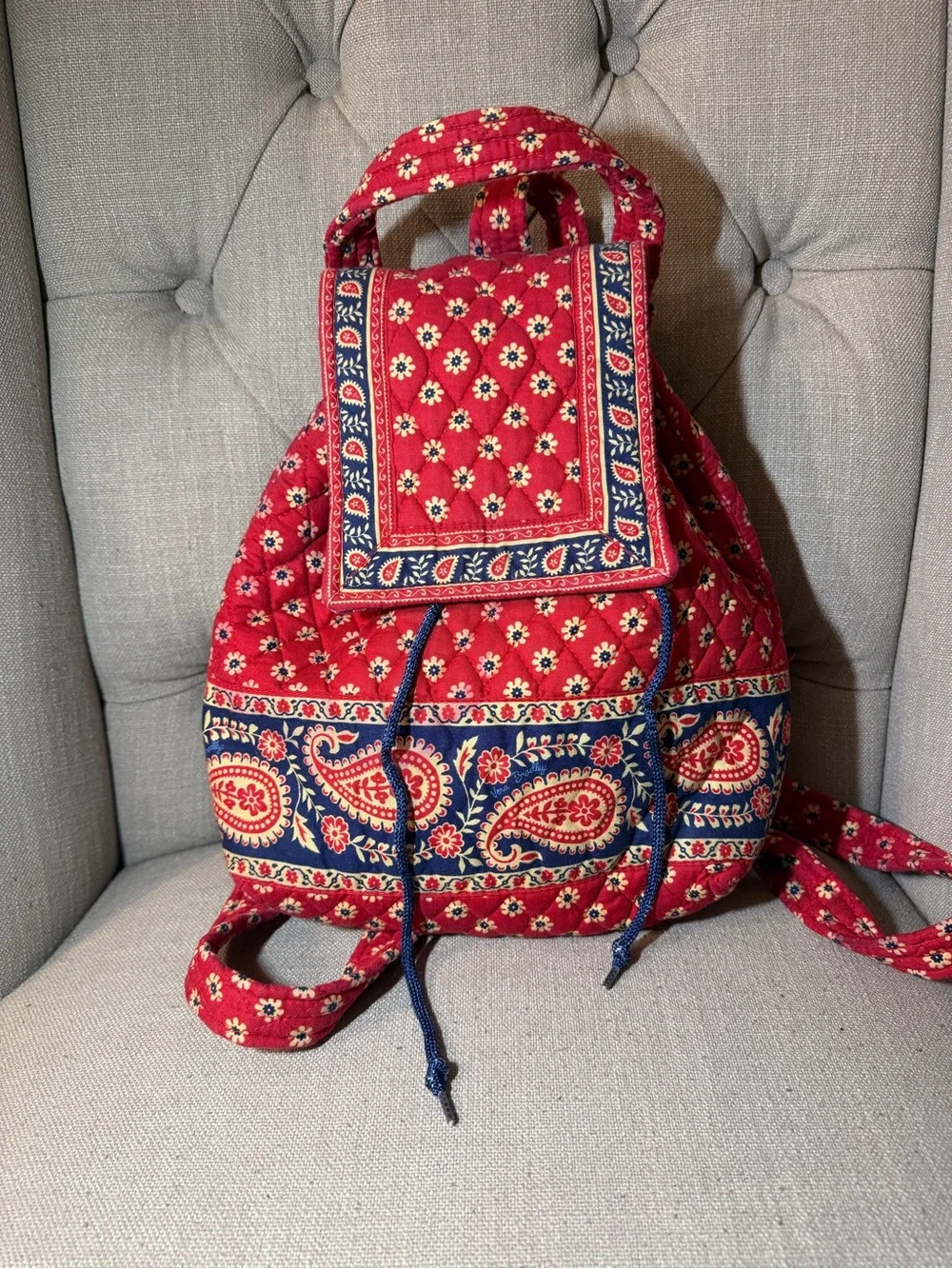 Vera Bradley Retired Americana Mimi Backpack NEW Very Rare Vintage